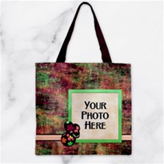 Zipper Grocery Tote Bag 