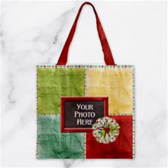 Zipper Grocery Tote Bag 