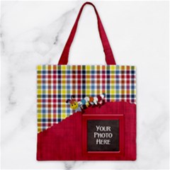 Silly Summer Fun Zipper Tote 1 - Zipper Grocery Tote Bag