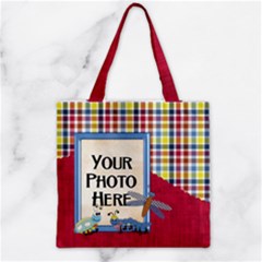 Zipper Grocery Tote Bag 