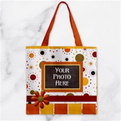 Zipper Grocery Tote Bag 