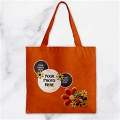 Zipper Grocery Tote Bag 