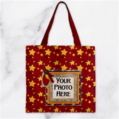 Zipper Grocery Tote Bag 