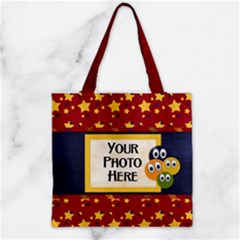 Zipper Grocery Tote Bag 