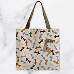 Zipper Grocery Tote Bag 