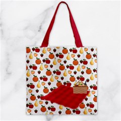 Zipper Grocery Tote Bag 