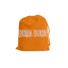 boraboraorange - Drawstring Pouch (Medium)