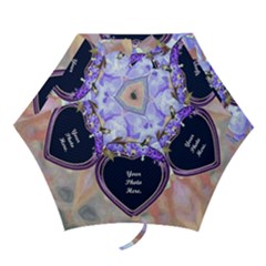 Purple Bleeding Heart Mini Folding Umbrella