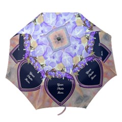 Purple Bleeding Heart Folding Umbrella