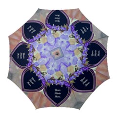 Purple Bleeding Heart Golf Umbrella