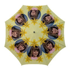 Yellow Lilies Golf Umbrella