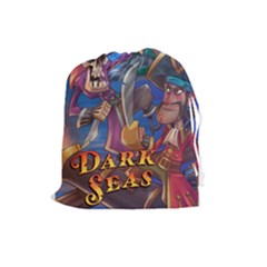 CapnYB Dark Seas Tile Bag - Drawstring Pouch (Large)