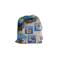 Village customer tiles  - Drawstring Pouch (Small)
