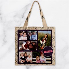 Zipper Grocery Tote Bag 