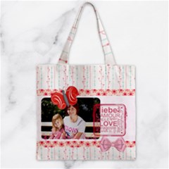 Zipper Grocery Tote Bag 