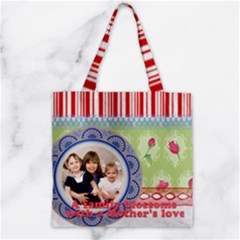 Zipper Grocery Tote Bag 