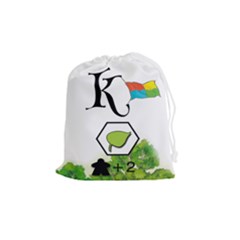 Keyflower Spring Tiles - Drawstring Pouch (Medium)