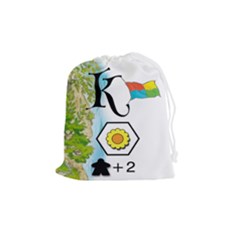 Keyflower Summer Tiles - Drawstring Pouch (Medium)