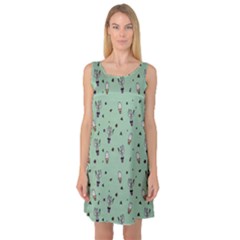 Cactus nightdress - Sleeveless Satin Nightdress