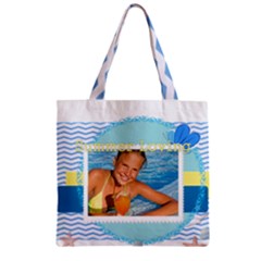 summer - Zipper Grocery Tote Bag