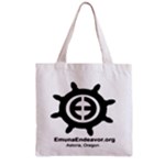 Emuna Endeavor - Ship Wheel Logo - Zippered Grocery Tote - Zipper Grocery Tote Bag