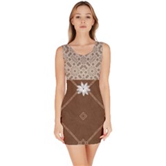 Brown Design Bodycon Dress