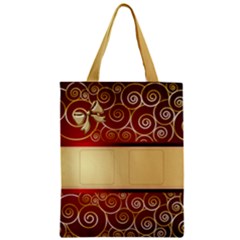 Regal And Red Zipper Classic Tote Bag