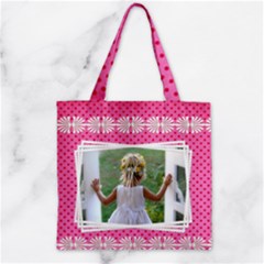 Zipper Grocery Tote Bag 