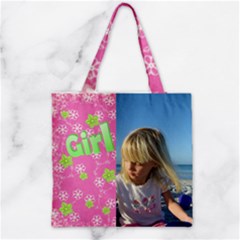 Zipper Grocery Tote Bag 