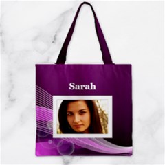 Zipper Grocery Tote Bag 