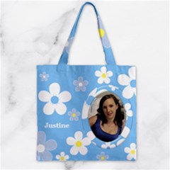 Daisy Zipper Grocery Tote Bag