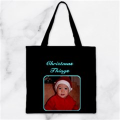 Christmas Things Zipper Grocery Tote Bag