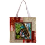 Coral Bamboo Shopper Tote - Grocery Tote Bag