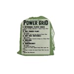 Power Grid Bags (M) - Black - Drawstring Pouch (Medium)