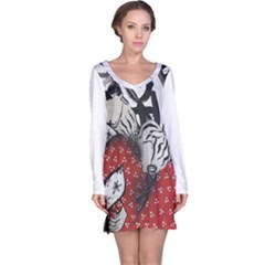 graffiti  - Long Sleeve Nightdress