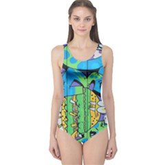 graffiti - One Piece Swimsuit