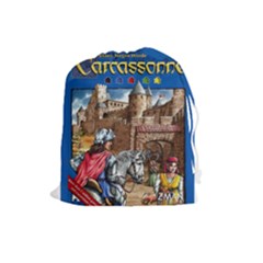 Carcassonne Tile Drawing Bag with Score Tracker LARGE - Drawstring Pouch (Large)