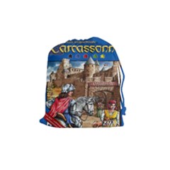 Carcassonne Tile Drawing Bag with Score Tracker MEDIUM - Drawstring Pouch (Medium)