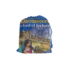 Carcassonne Wheel of Fortune Tile Drawing Bag with Score Tracker MEDIUM - Drawstring Pouch (Medium)