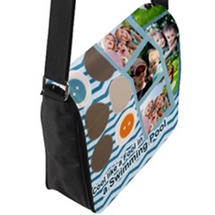 Flap Closure Messenger Bag (L) 