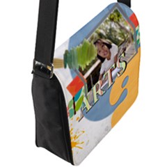 Flap Closure Messenger Bag (L) 