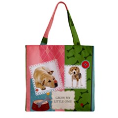 pet - Zipper Grocery Tote Bag