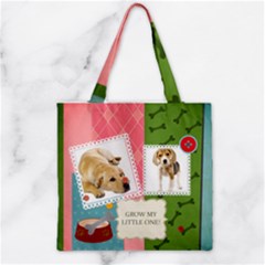 Zipper Grocery Tote Bag 