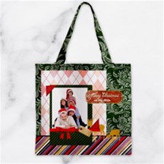 Zipper Grocery Tote Bag 