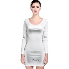 peace - Long Sleeve Bodycon Dress