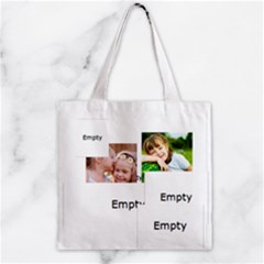 Zipper Grocery Tote Bag 