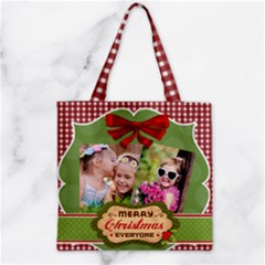 xmas - Zipper Grocery Tote Bag