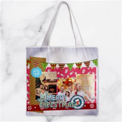 Zipper Grocery Tote Bag 