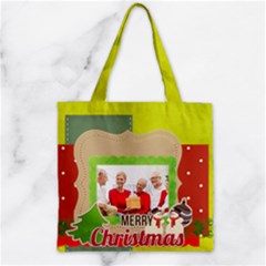 xmas - Zipper Grocery Tote Bag