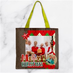 Zipper Grocery Tote Bag 